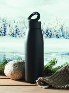 Logo trade corporate gifts image of: Heat-cool double wall bottle