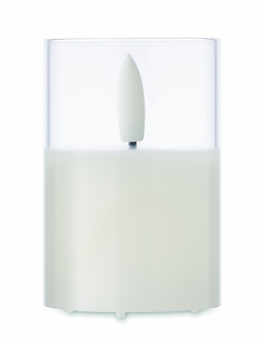 Logo trade business gifts image of: LED wax candle in glass holder