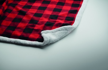 Logo trade promotional gift photo of: RPET sherpa fleece blanket