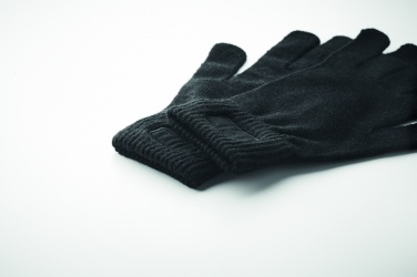 Logo trade promotional product photo of: Knitted gloves in RPET