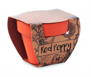 Logo trade promotional gifts image of: Terracotta pot 'poppy'