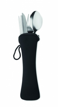 Logo trade promotional items image of: Cutlery set stainless steel