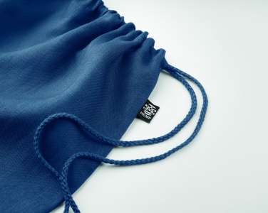 Logo trade business gifts image of: Hemp drawstring bag 200 gr/m²