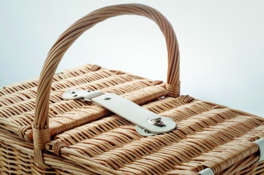 Logotrade corporate gift picture of: Wicker picnic basket 4 people