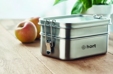 Logo trade promotional items image of: Stainless steel lunch box