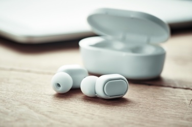 Logo trade corporate gifts picture of: Recycled ABS TWS earbuds