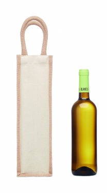 Logotrade corporate gift image of: Jute wine bag for one bottle