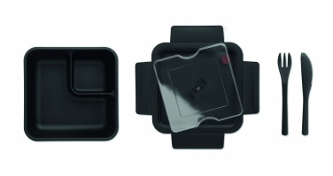 Logo trade promotional gift photo of: Lunch box with cutlery 600ml