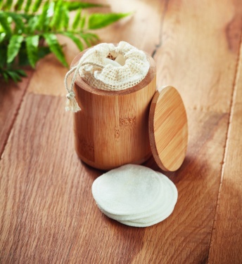 Logo trade advertising product photo of: Bamboo fibre cleansing pad set