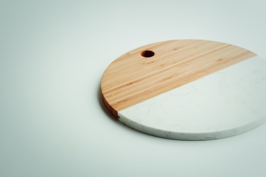 Logo trade promotional giveaways picture of: Marble/ bamboo serving board