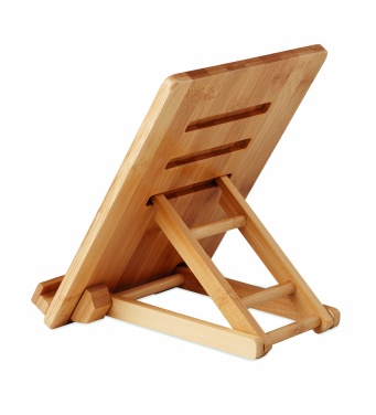 Logo trade advertising products image of: Bamboo tablet stand TUANUI