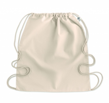 Logotrade promotional gift picture of: Organic cotton drawstring bag