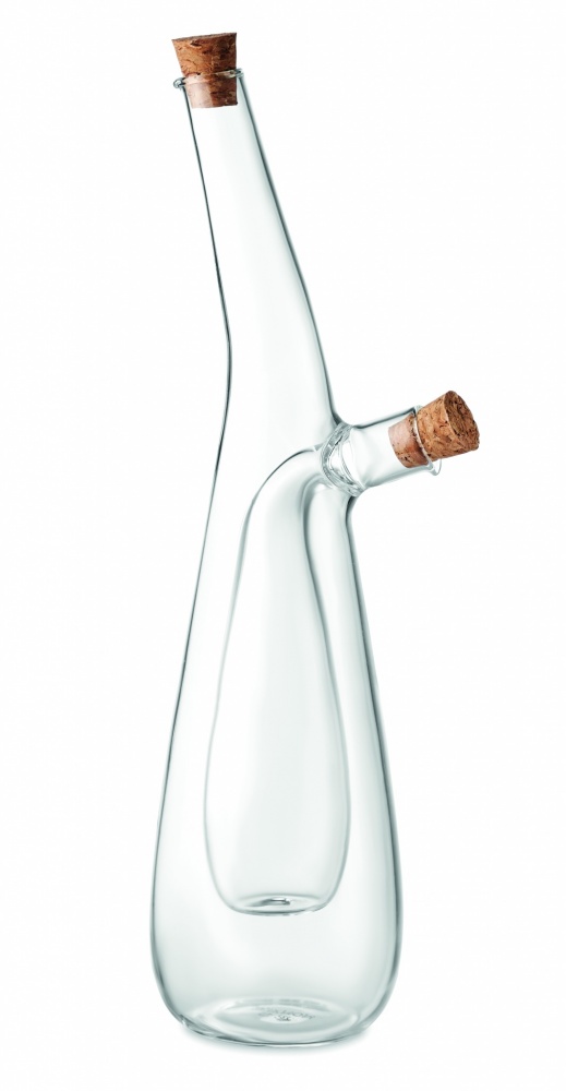 Logo trade promotional giveaways image of: Glass oil and vinegar bottle