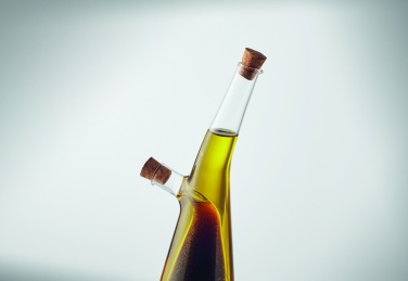 Logo trade advertising products image of: Glass oil and vinegar bottle