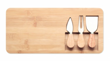 Logotrade advertising product picture of: Bamboo Cheese board set Leipzig