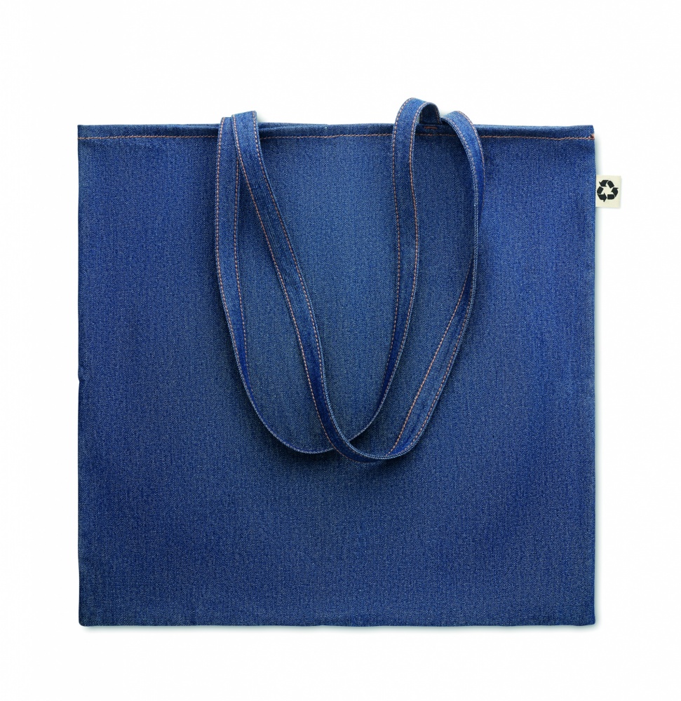 Logo trade advertising products image of: Recycled denim shopping bag