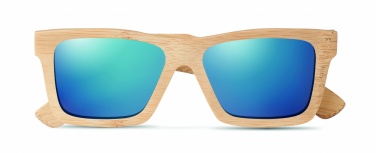 Logo trade promotional products image of: Sunglasses and case in bamboo KEILA