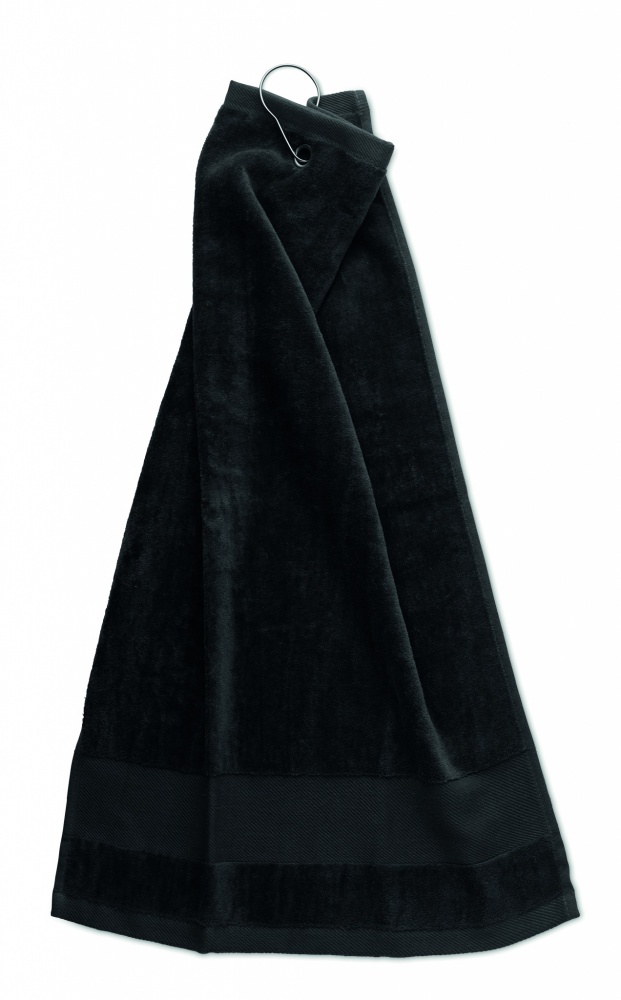 Logo trade corporate gifts image of: Cotton golf towel with hanger