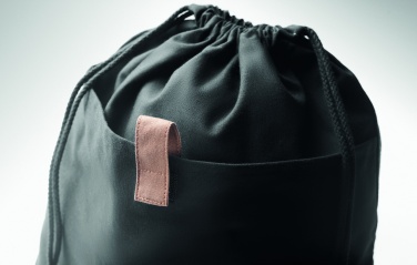 Logo trade advertising products image of: Recycled cotton drawstring bag