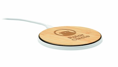 Logotrade business gift image of: Bamboo wireless charger 10W