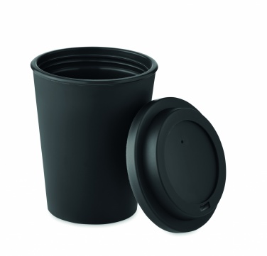 Double wall tumbler PP 300 ml, Black – detail view 3