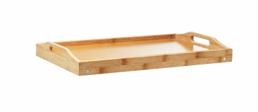 Logo trade promotional merchandise image of: Foldable bamboo tray