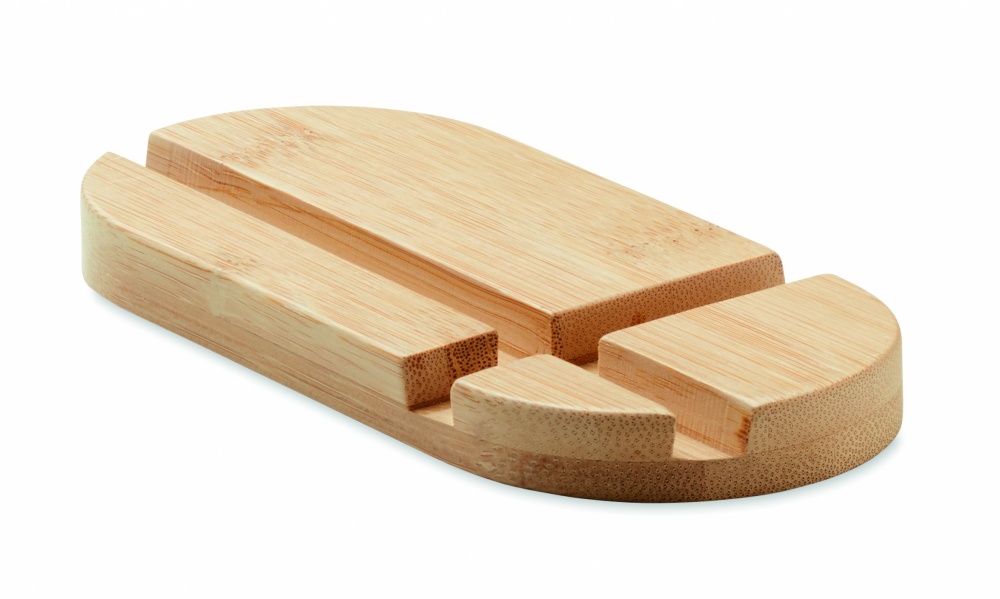 Logotrade promotional product picture of: Bamboo tablet/smartphone stand