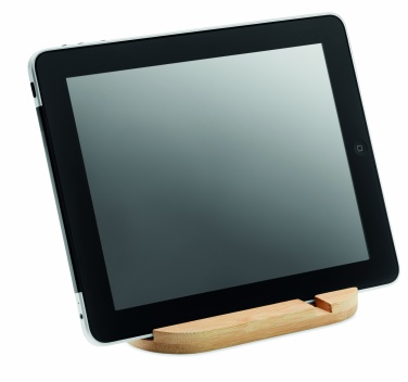 Logo trade corporate gifts image of: Bamboo tablet/smartphone stand
