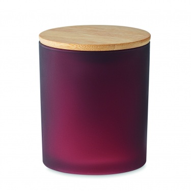 Logo trade promotional merchandise photo of: Plant based wax candle 280 gr