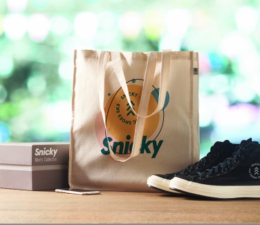 Logo trade promotional gifts picture of: Organic cotton shopping bag