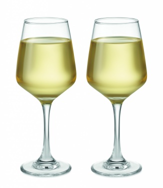 Logotrade promotional giveaway image of: Set of 2 wine glasses