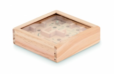 Logo trade promotional products picture of: Pine wooden labyrinth game