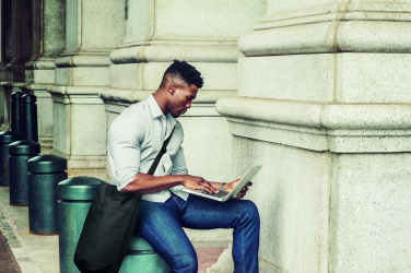 Logo trade promotional gifts image of: Canvas shopping bag 270 gr/m²