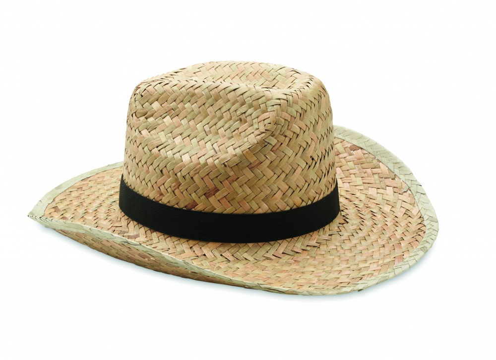 Logo trade corporate gifts image of: Natural straw cowboy hat