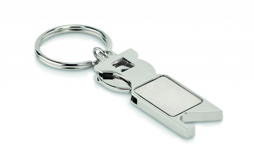 Logo trade business gift photo of: Euro Token key ring Porvoo