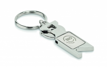 Logo trade promotional product photo of: Euro Token key ring Porvoo