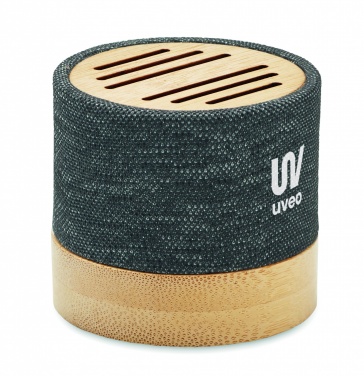 Logotrade advertising products photo of: Bamboo RPET wireless speaker