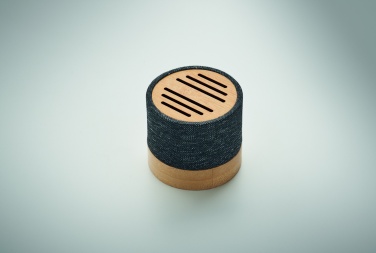 Logotrade business gift image of: Bamboo RPET wireless speaker