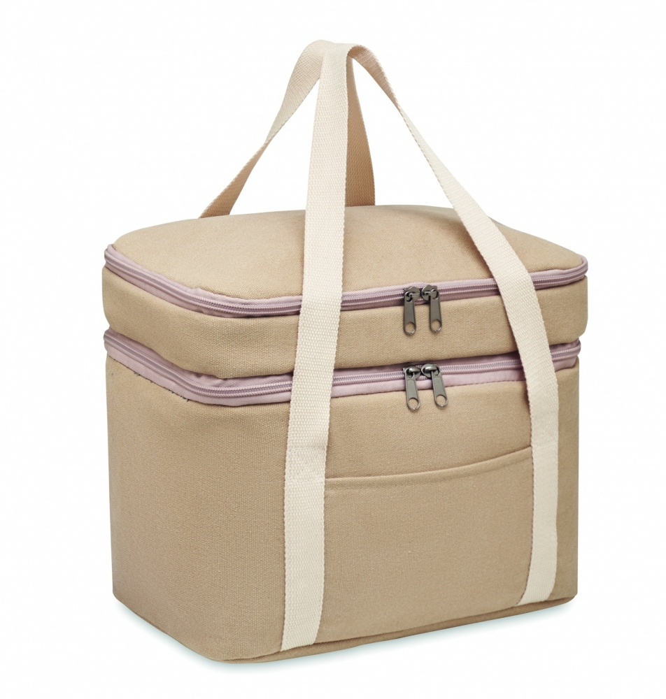 Logotrade corporate gift image of: Cooler bag canvas 320 gr/m²