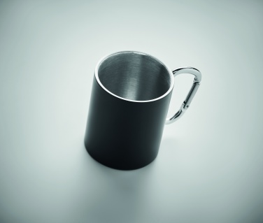 Logo trade promotional gifts picture of: Double wall metal mug 300 ml