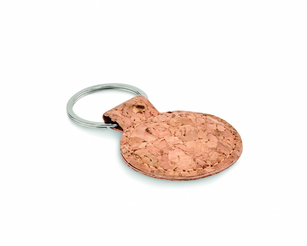 Logotrade corporate gift picture of: Round cork key ring Mikkeli