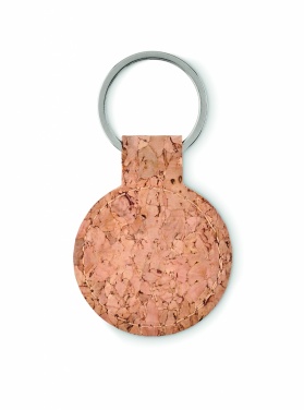 Logotrade promotional gifts photo of: Round cork key ring Mikkeli