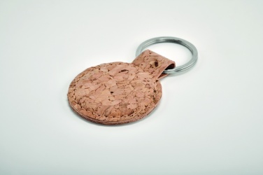 Logotrade business gifts photo of: Round cork key ring Mikkeli