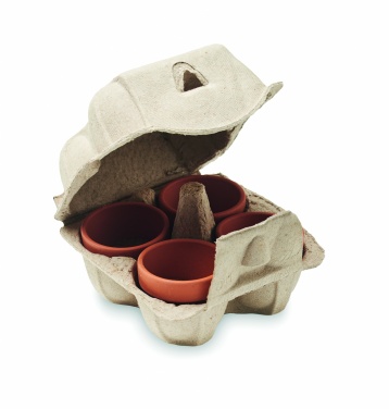 Logo trade promotional giveaway photo of: Egg carton growing kit