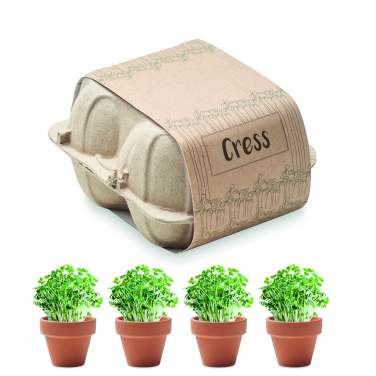 Egg carton growing kit, Beige, colour variant
