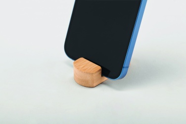 Logo trade promotional gifts image of: Mini bamboo phone stand