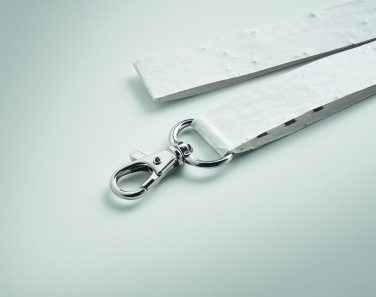 Logo trade advertising products image of: Seed paper lanyard w/hook
