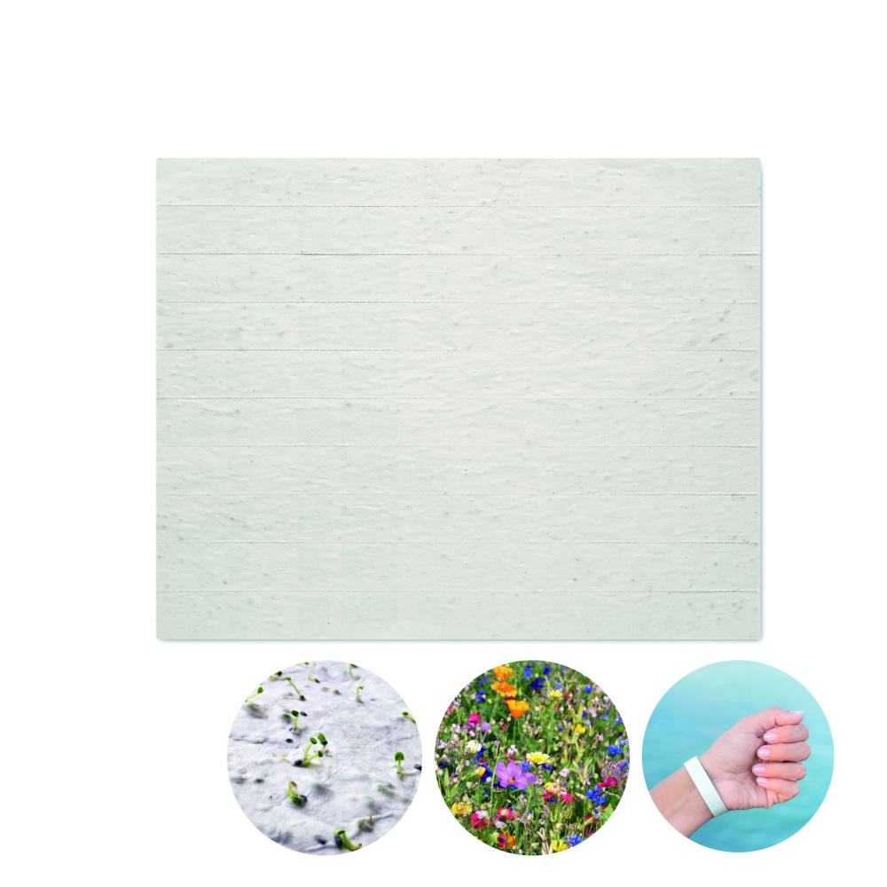 Logo trade promotional giveaways picture of: Sheet of seed paper wristbands
