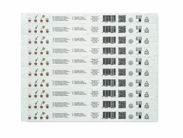 Logo trade promotional products image of: Sheet of seed paper wristbands