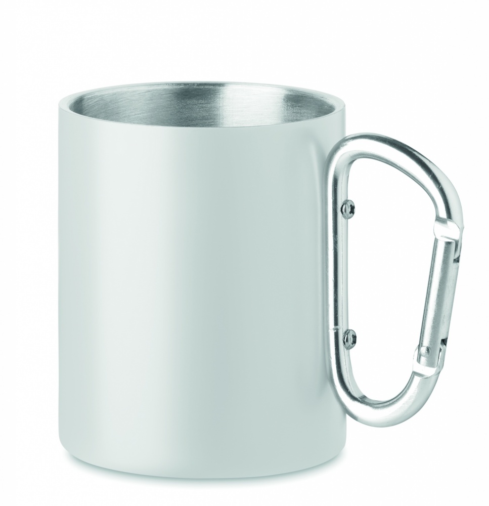 Logotrade promotional gift image of: Metal mug and carabiner handle